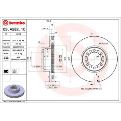 stabdžių diskas (1vnt) PRIME LINE
                                BREMBO                                                09.