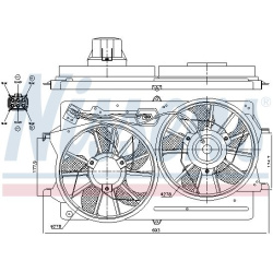 ventiliatorius, radiatoriaus
                                NISSENS                                                85215, NI