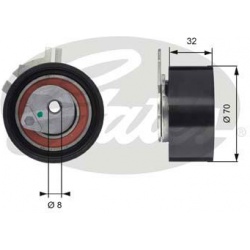 įtempiklio skriemulys, paskirstymo diržas PowerGrip™
                                GATES                               
