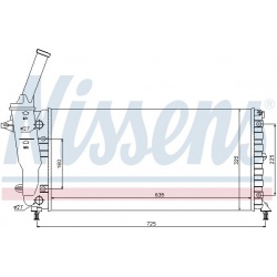 Aušinimo radiatorius
                                NISSENS                                                61893, NISSENS, 