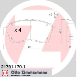 ZIMMERMANN                                21791.170.1, Nenurodytas gamintojas, 21791.170.1, auto detalė