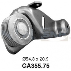 diržo įtempiklis, V formos rumbuotas diržas
                                SNR                                           