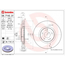 stabdžių diskas (1vnt) PRIME LINE - UV Coated
                                BREMBO                                       