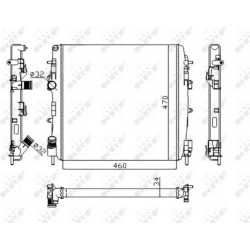 Aušinimo radiatorius
                                NRF                                                58317A, NRF, 58317A,