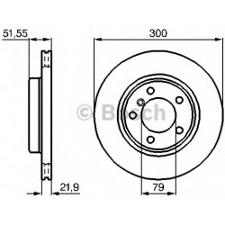 stabdžių diskas (1vnt)
                                BOSCH                                                0986478571, BOS