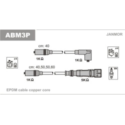 Žvakių laidų komplektas
                                JANMOR                                ABM3P, JANMOR, ABM3P, auto d