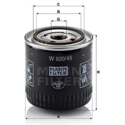 alyvos filtras
                                MANN-FILTER                                                W920/45, MANN-FILTE
