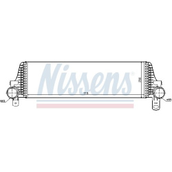 tarpinis suslėgto oro aušintuvas, kompresorius ** FIRST FIT **
                                NISSENS                     