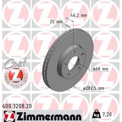 stabdžių diskas (1vnt) COAT Z
                                ZIMMERMANN                                600.3208.20, Nenuro