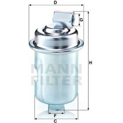 kuro filtras
                                MANN-FILTER                                WK614/44, MANN-FILTER, WK61444, auto 