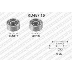 paskirstymo diržo komplektas
                                SNR                                                KD457.15, SN