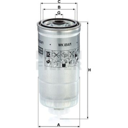 kuro filtras
                                MANN-FILTER                                WK854/1, MANN-FILTER, WK8541, auto de