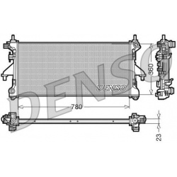 Aušinimo radiatorius
                                DENSO                                                DRM21100, DENSO, D