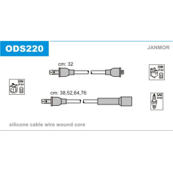 uždegimo laido komplektas
                                JANMOR                                                ODS220, JANM