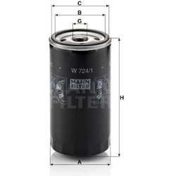 Filtras tepalo
MANN-FILTER W724/1, MANN-FILTER