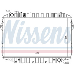 Aušinimo radiatorius
                                NISSENS                                                64861, NISSENS, 