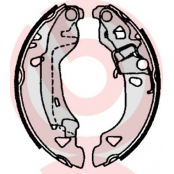 stabdžių trinkelių komplektas ESSENTIAL LINE
                                BREMBO                                       