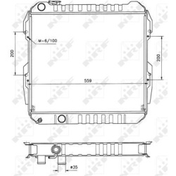Aušinimo radiatorius
                                NRF                                506724, NRF, 506724, auto detalė