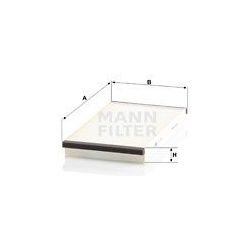filtras, salono oras
                                MANN-FILTER                                CU3020, MANN-FILTER, CU3020, 