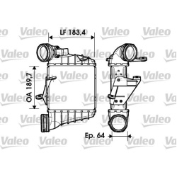 tarpinis suslėgto oro aušintuvas, kompresorius
                                VALEO                                       