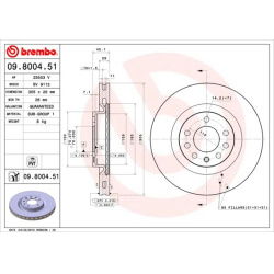 Stabdžių diskas PRIME LINE - UV Coated
BREMBO