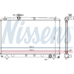 Aušinimo radiatorius
                                NISSENS                                64670A, NISSENS, 64670A, auto de