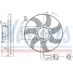 ventiliatorius, radiatoriaus
                                NISSENS                                                85749, NI