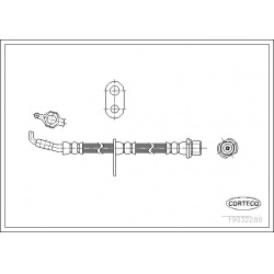 stabdžių žarnelė
                                CORTECO                                                19032289, CORTECO