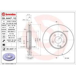 Stabdžių diskas PRIME LINE
BREMBO 09.A447.10