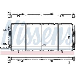 Aušinimo radiatorius
                                NISSENS                                61393, NISSENS, 61393, auto deta