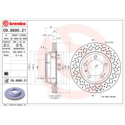 stabdžių diskas (1vnt) PRIME LINE - UV Coated
BREMBO
