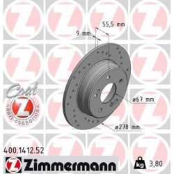stabdžių diskas (1vnt) SPORT Z
                                ZIMMERMANN                                400.1412.52, Nenur