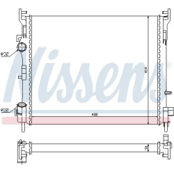 Aušinimo radiatorius
                                NISSENS                                                67229, NISSENS, 