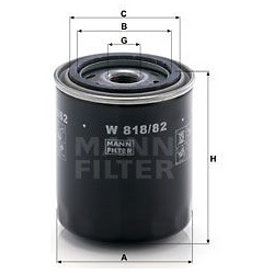 alyvos filtras
                                MANN-FILTER                                                W818/82, MANN-FILTE