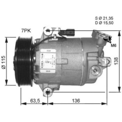 kompresorius, oro kondicionierius GENUINE
                                NRF                                                