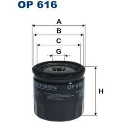alyvos filtras
FILTRON OP616, Nenurodytas gami