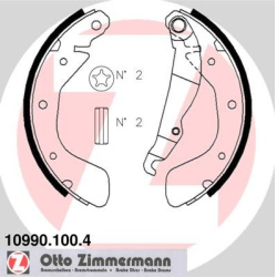 stabdžių trinkelių komplektas
                                ZIMMERMANN                                10990.100.4, Nenur