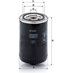 alyvos filtras
MANN-FILTER W940, MANN-FILTER,