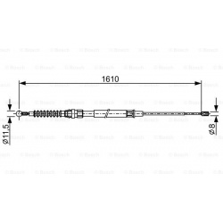 trosas, stovėjimo stabdys
                                BOSCH                                                1987482326, B
