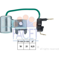 kondensatorius, uždegimas Made in Italy - OE Equivalent
                                FACET                               