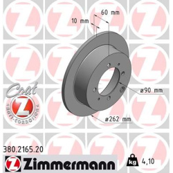 stabdžių diskas (1vnt) COAT Z
                                ZIMMERMANN                                380.2165.20, Nenuro
