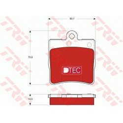 stabdžių trinkelių rinkinys, diskinis stabdys DTEC COTEC
                                TRW                              