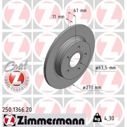 stabdžių diskas (1vnt) COAT Z
                                ZIMMERMANN                                250.1366.20, Nenuro