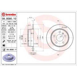 stabdžių diskas (1vnt) PRIME LINE - UV Coated
                                BREMBO                                       