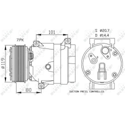 kompresorius, oro kondicionierius EASY FIT
                                NRF                                               