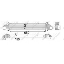 tarpinis suslėgto oro aušintuvas, kompresorius
                                NRF                                         
