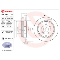 stabdžių diskas (1vnt) PRIME LINE - UV Coated
                                BREMBO                                       