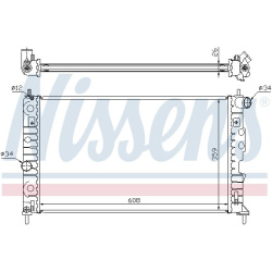 Aušinimo radiatorius
                                NISSENS                                                68002A, NISSENS,