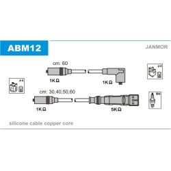 Žvakių laidų komplektas
                                JANMOR                                ABM12, JANMOR, ABM12, auto d