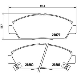 stabdžių trinkelių rinkinys, diskinis stabdys PRIME LINE
BREMBO